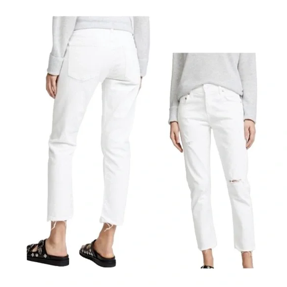 Agolde Isabel mid rise slim straight jeans